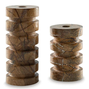 Portavelas de Mármol - Decoración Ecológica para el Hogar con Estilo Contemporáneo y Luz de Vela Suave para Navidad y Bodas - Product Image 1