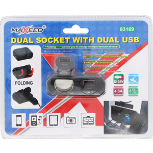 Encendedor de cigarrillos con 2 puertos USB - Product Image 1