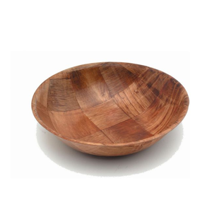 Bol de service à salade de fruits au design attrayant ustensiles de cuisine utilisation de restauration bol à salade personnalisé arrondi en bois de mangue - Product Image 5