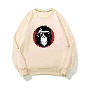 เสื้อวอร์มผู้ชายพิมพ์ลายหน้าจอทึบมีฮู้ดสำหรับผู้ใหญ่ชุดลำลองผ้าฝ้าย100% ระบายอากาศเป็นมิตรกับสิ่งแวดล้อมขายส่ง - Product Image 3