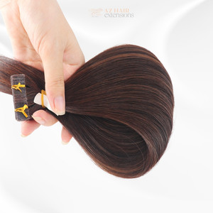 Offre Spéciale prix de gros 100% cheveux humains bruts Remy du Vietnam ruban à double cuticule aligné dans les cheveux os droit naturel - Product Image 2