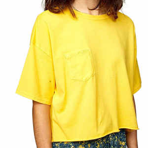 Top corto para mujer, camiseta cuadrada de algodón 100% con corte Sexy, malla transpirable de manga corta para elementos esenciales de verano - Product Image 5