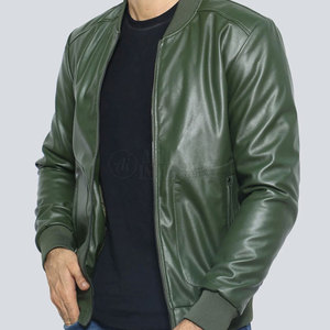Chaqueta de Cuero para Hombre 2025, Color Sólido, con Cuello Alto y Logotipo Frontal, Transpirable, Estilo Urbano para Invierno - Product Image 2