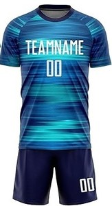 Conjunto de camiseta de fútbol de alta calidad OEM diseño de sublimación de secado rápido nombre personalizable Impresión de logotipo uniformes cómodos del club - Product Image 4