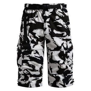 กางเกงขาสั้นคาร์โก้ใส่ได้ทั้งชายและหญิงผ้าคอตตอนทอลายทแยงแห้งเร็วระบายอากาศสไตล์ไฮสตรีทแบบหลายกระเป๋าทรงหลวม - Product Image 2