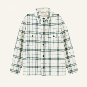 Chemise en flanelle de coton de haute qualité pour le ski et le snowboard, meilleure vente avec boutons et trous de boutons avec logo personnalisé - Product Image 1
