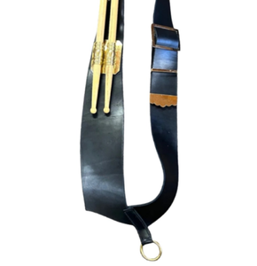 Reproducción de cuero de la más alta calidad Marina napoleónica francesa de La Guardia Tambor Carruaje Cinturones de cuero - Product Image 6