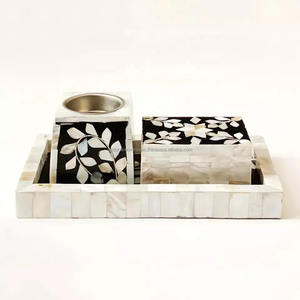 Quemador de incienso con incrustaciones de fregona y hueso de la mejor calidad para Bakhoor para Ramadán con aroma a nácar y sándalo - Product Image 1