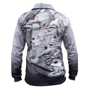 Nuevo diseño de ropa de poliéster de manga larga, chaqueta de ropa de pesca, camisa de pesca de sublimación personalizada, ropa de pesca para hombres - Product Image 1