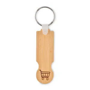 Portachiavi in Legno di Bambù Sostenibile per Merchandising Eco-Friendly - Product Image 2