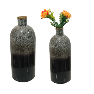 Home Decorative Flower <b>Vase</b> Set With Shiny Polished & Antique Finishing Flower <b>Vase</b> With Black & <b>Gold</b> Shade Plating Flowers <b>Vase</b> - Product Image 5