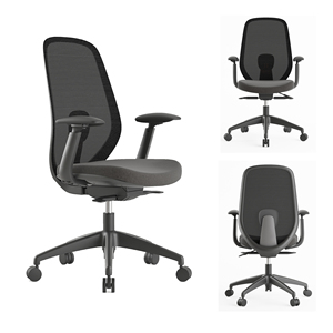 Sillas de Oficina Ergonómicas Profesionales para el Hogar, Modernas y Creativas, de Malla Gris con Protección <span class=keywords><strong>Lumbar</strong></span>, <span class=keywords><strong>Silla</strong></span> de Oficina Ejecutiva - Product Image 2