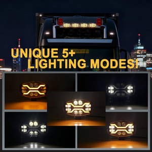 Venta al por Mayor de Luces de Trabajo 4x4 de 10 Pulgadas y 80W, Luces LED para Camioneta con Haz Combinado Blanco y Ámbar, Lámpara de Posición para Jeep, Todoterreno y SUV - Product Image 6