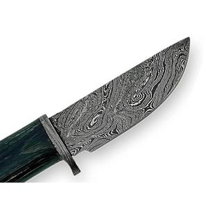 High Quality Customized Damascus Steel Hunting Skinner Knife with Premium Leather Sheath Fixed Blade Knife OEM Support - Product Image 3