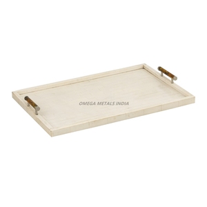 Elegante bandeja redonda de bronce antiguo para servir con asas elegantes y acabado texturizado, ideal para decoración y entretenimiento del hogar - Product Image 5