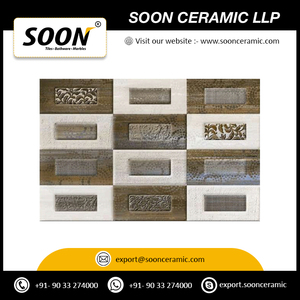 Azulejos de Pared de Cerámica Ordinarios de Fabricación India, 300x300 mm, Diseño Rústico, Acabado Mate Antideslizante para Uso Exterior, Calidad de Exportación - Product Image 2