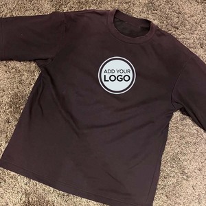 AIRism Oversized Ringer T-shirt à col rond surdimensionné en coton AIRism pour homme léger et respirant - Product Image 3