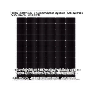 Panneau solaire monocristallin PERC demi-cellule Fellow Energy 425W avec cadre en aluminium certifié TUV - Product Image 2