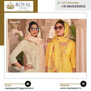 Llamativo diseño hermoso lujo boda desgaste puro algodón bordado trabajo Salwar traje de proveedor indio - Product Image 3