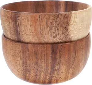 Logo personnalisé bol en bois fruits bol de service alimentaire prix de gros pour la maison cuisine dessus de table bol de dîner à vendre - Product Image 6