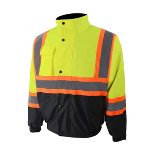 Blouson de sécurité réglable à combinaison de couleurs multi-poches Veste de sécurité réfléchissante de haute qualité jour et nuit - Product Image 2