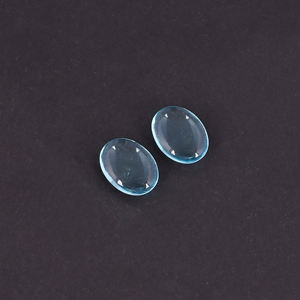 Lote al por mayor de Topacio Azul Hydro, lote de piedras preciosas ovaladas sueltas para fabricación de joyas personalizadas - Product Image 1