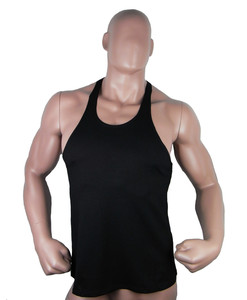 Débardeur de gymnastique respirant grande taille pour hommes de haute qualité en coton à séchage rapide décontracté Streetwear haut de fitness avec badge - Product Image 1