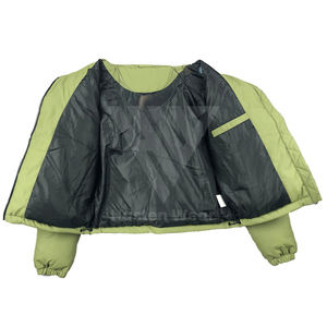 Vestes matelassées tendance pour l'hiver, vêtements décontractés, grande taille, vente en gros, logo personnalisé imprimé, veste vintage à capuche coupe-vent - Product Image 6