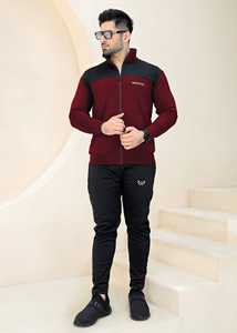 Logo personnalisé OEM, survêtement de jogging rouge et noir Contras, survêtement en coton unisexe pour homme, prix de gros - Product Image 6