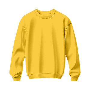 Sudadera de Cuello Redondo con Logotipo Personalizado para Hombre, 100% Algodón, Sólida, Transpirable, Ecológica, para Invierno - Product Image 1