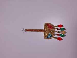 ต่างหูลูกปัดมาร์ดิกราส์ขนาดคิงส์ต่างหูลูกปัดแบบปักลายมาร์ดิกราส์3ชุดต่างหูลูกปัดทำมือจากอินเดียสำหรับผู้หญิง - Product Image 3