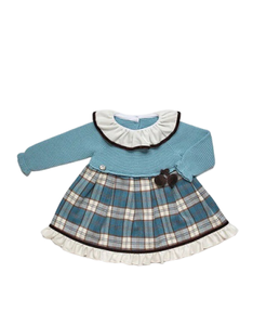 Vestitini invernali lavorati a maglia per bambine e sorelle abbinate a maniche lunghe stile personalizzazione della fabbrica - Product Image 2