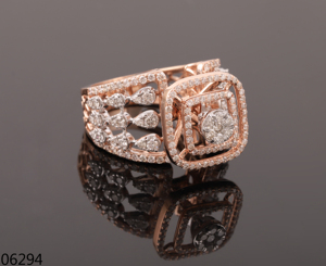 Anillo de Diamantes D'VINS JEWELS, Oro Sólido de 14K y 18K, Oro Rosa, Corte Brillante Redondo Cultivado en Laboratorio, para Mujer, Regalo para Boda, Compromiso o Fiesta - Product Image 1