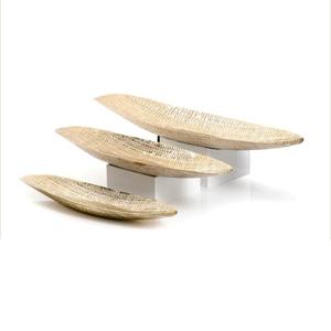 ถาดเสิร์ฟชากาแฟทำจากโลหะอลูมิเนียมพร้อมที่จับสีทอง - Product Image 6