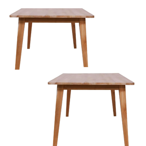 Mesa de comedor de madera convertible rectangular de teca muebles sólidos para el hogar para comedores y decoración de hoteles/almacenes - Product Image 4