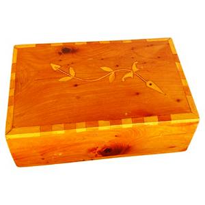 Caja de joyería de madera decorativa Caja de almacenamiento y joyería hecha a mano Regalos de madera y manualidades Cajas de madera Letreros de pared - Product Image 1