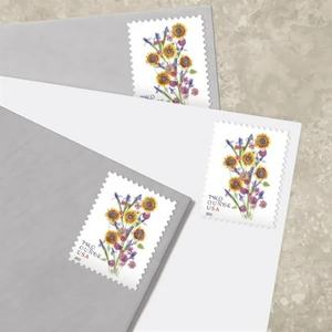 Vintage Floral Usa usado franqueo <span class=keywords><strong>sello</strong></span> pegatinas Postal Forever Stamps Post sellos recompensa pegatina para decoraciones <span class=keywords><strong>de</strong></span> boda - Product Image 3