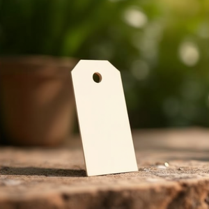Customized 40x80mm Off-White Paper Hanging <b>Tags</b> for <b>Clothes</b> 190g/m Pack of 1000-Transpak - Product Image 3