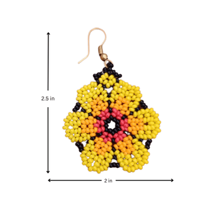 ต่างหูแบบห้อยประดับลูกปัด Sunpetal Loom เครื่องประดับแฟชั่นทันสมัย - Product Image 3