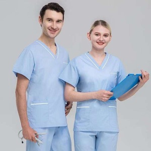 Bata de Laboratorio Unisex con Cuello en V y Detección de Agujas para Uso Hospitalario - Product Image 6