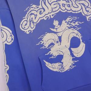 100% coton éponge française imprimé personnalisé hommes survêtement léger à capuche Flare pantalons de survêtement ensemble grande taille conception sans couture hiver - Product Image 6