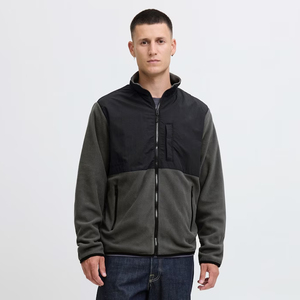 Chaqueta de Forro Polar con Capucha Personalizada de Alta Costura para Hombre, Estilo Deportivo para Exteriores, Chaqueta de Forro Polar Tejida - Product Image 5