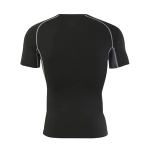 High Quality Printing <b>Men</b> Graphic 95 Cotton 5 Compression Tshirts <b>Stretch</b> Breathable Gym Short Sleeve T Shirt - Product Image 2