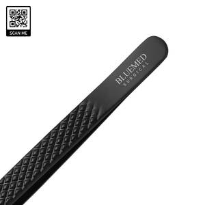 แหนบต่อขนตาปลายเฉียง สแตนเลส ยี่ห้อ Bluemed คุณภาพสูง ทนทาน ป้องกันไฟฟ้าสถิต ป้องกันแม่เหล็ก ขายดี - Product Image 4