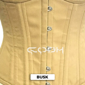 Corset amincissant beige en coton pour le maintien de la taille, sous le buste |   Corset amincissant en coton beige - Product Image 4