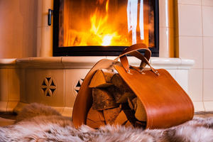 Bois transporteur bois de chauffage cuir bois bûche bois de chauffage stockage cheminée accessoires bois arbre support LLR-0001 - Product Image 2