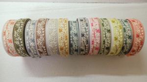 ริบบิ้นปักลายดอกไม้หลากสีตามสั่งเหมาะสำหรับการขายต่อโดยการตัดแต่งร้าน - Product Image 4