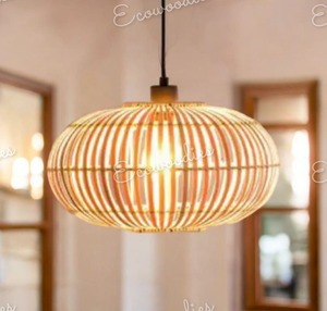 Élégance et fonctionnalité Plafonnier décoratif Mini corde de chanvre Lustre tissé à la main Restaurant Pendentifs Plafonnier - Product Image 5