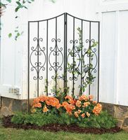 Treillis de jardin moderne en aluminium pour fleurs grimpantes, panneau décoratif extérieur pour patio, résistant à la rouille, revêtement en poudre, vertical, durable