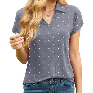 Polos a precio de venta al por mayor, polos a medida para mujer, servicio OEM, polos de talla grande para mujer - Product Image 3